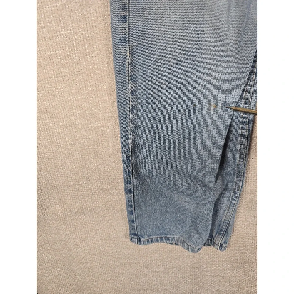Faded Glory Mens Relaxed Fit Distressed Light Wash Blue‎ Denim Jeans 36x33